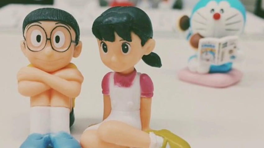 Nobita sizuka amor, nobita triste papel de parede HD