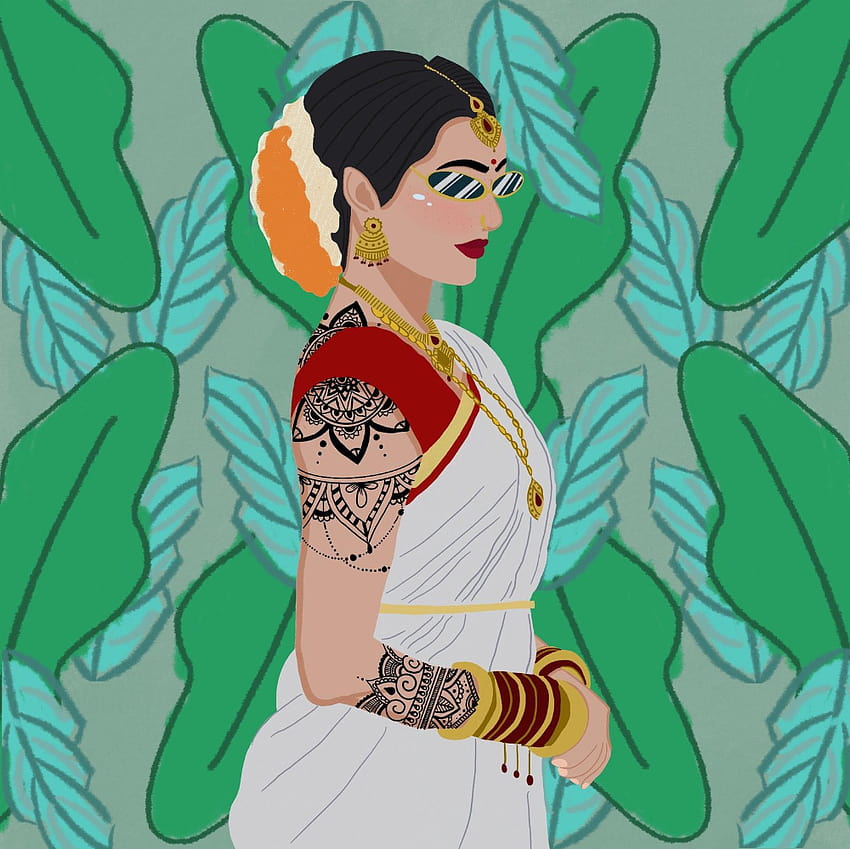South Indian Swag, aesthetic pop art women HD wallpaper