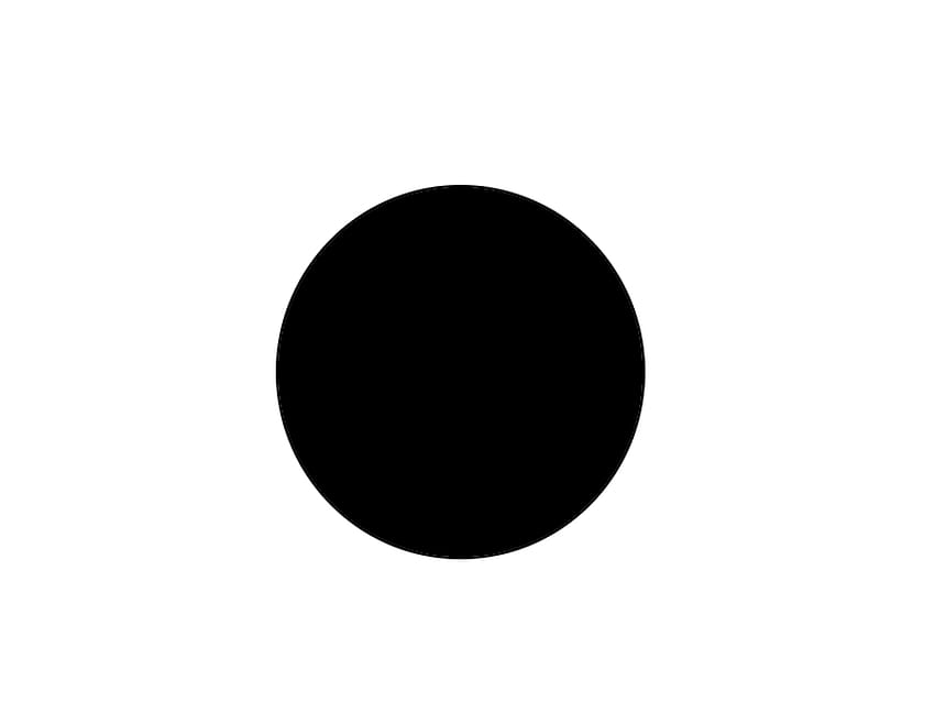 Черен кръг бял фон, бял кръг HD тапет