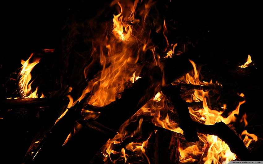 Winter campfire art, winter camp fire HD wallpaper | Pxfuel