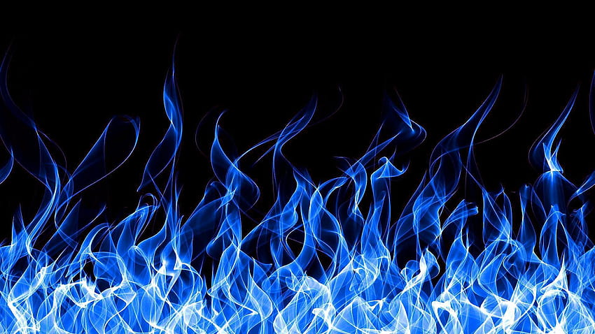 Blaues Feuer HD-Hintergrundbild