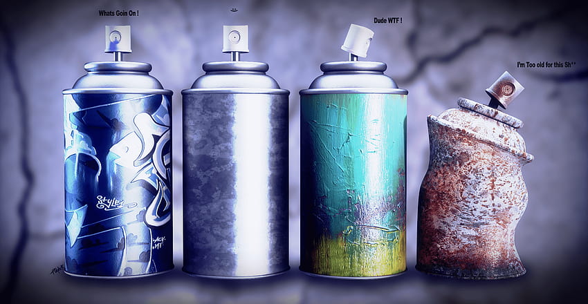 Spray Can, spray paint HD wallpaper