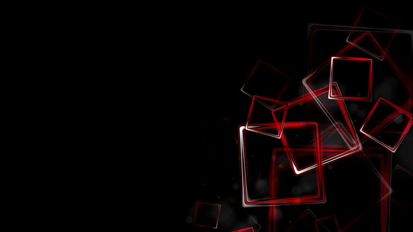 Dark Red Glossy Squares Abstract Motion Design Black HD wallpaper