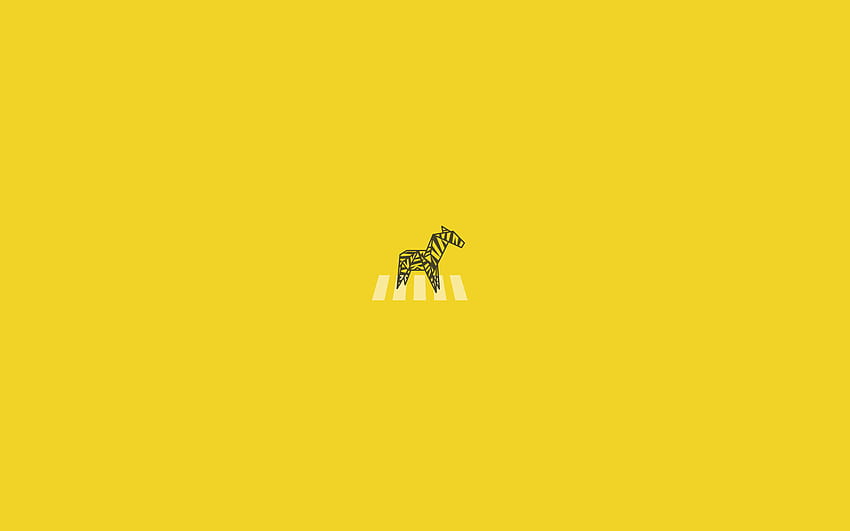Pastel Yellow on Dog, clean aesthetic laptop HD wallpaper