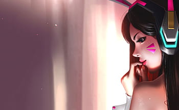 Wallpaper tracer and d.va, art, overwatch desktop wallpaper, hd image,  picture, background, dd8eb3