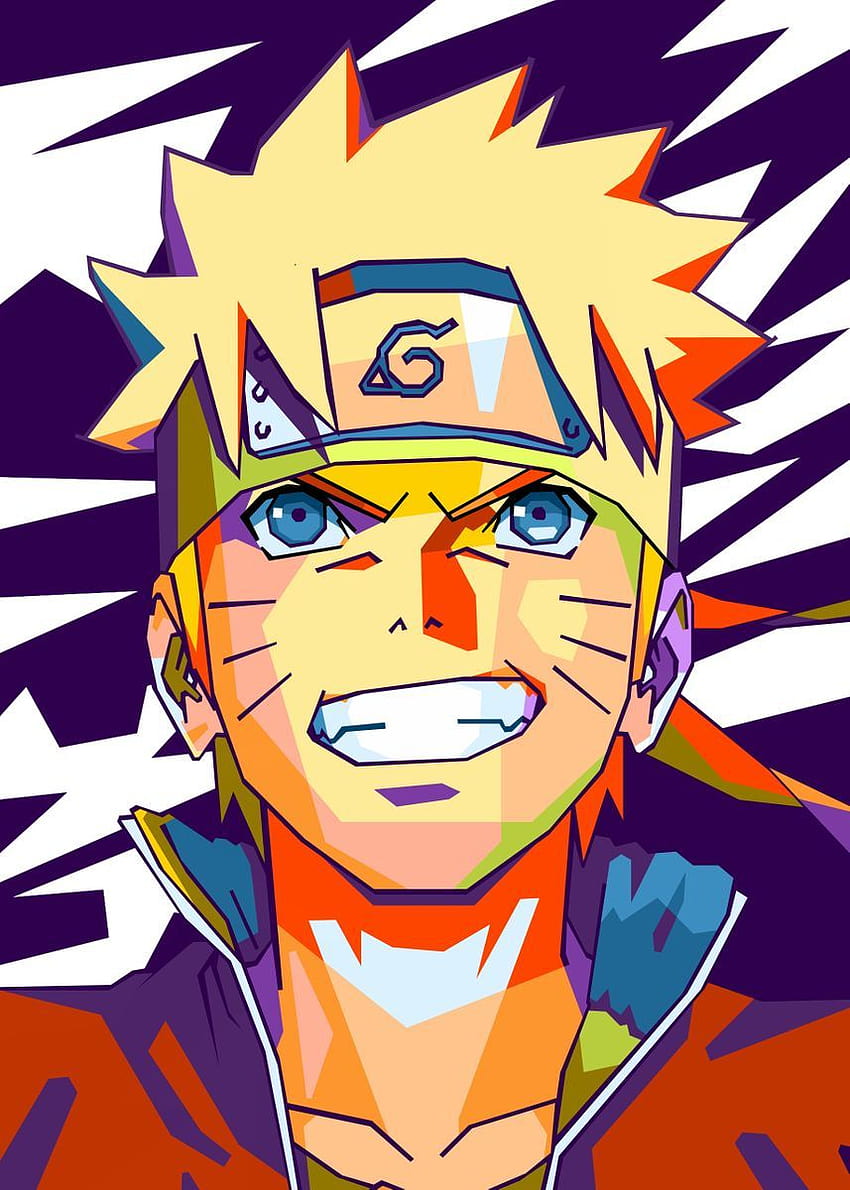 Affiche de Naruto Popart par Beny Rahmat, anime pop art Fond d'écran de téléphone HD