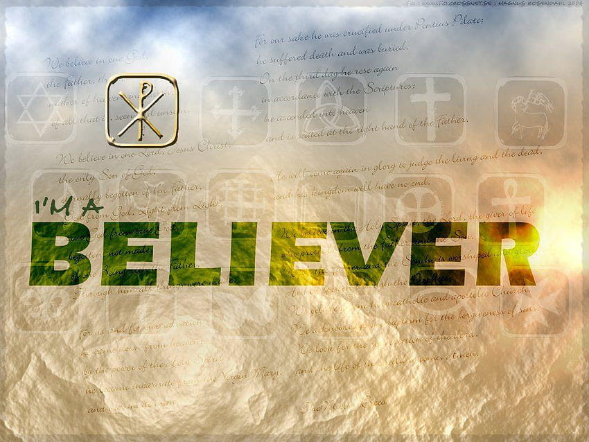 Christian Graphic: Believer HD wallpaper