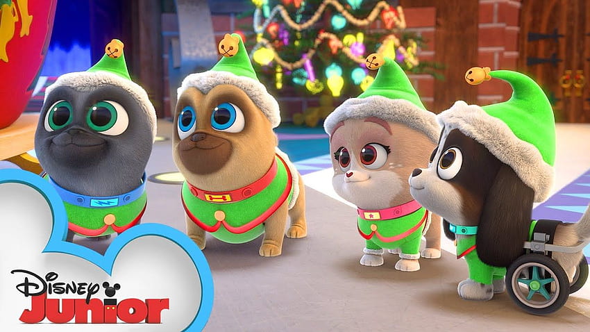 Merry Christmas from Bingo, Rolly, and Keia!, puppy dog pals lollie HD wallpaper