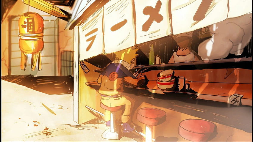 restoran, konoha, anime, anak laki-laki anime, Uzumaki Naruto, Ramen Wallpaper HD