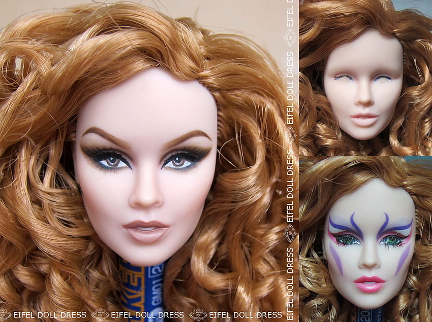 : doll, human hair color, blond, hair coloring, brown, wig HD wallpaper
