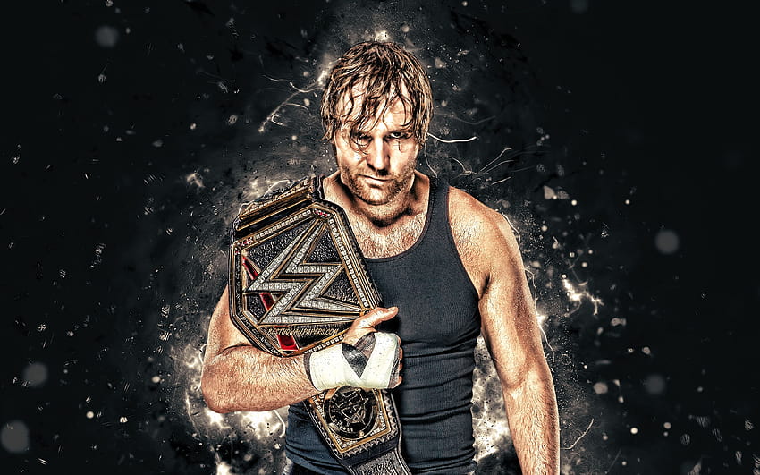 Dean Ambrose นักมวยปล้ำชาวอเมริกัน WWE มวยปล้ำ แสงนีออน Jonathan David Good นักมวยปล้ำ Dean Ambrose ด้วยความละเอียด 3840x2400 คุณสูง คณบดีแอมโบรส 2021 วอลล์เปเปอร์ HD