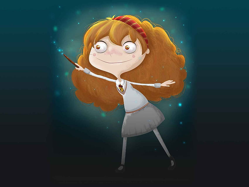 Hermione Granger por Pao en Dribbble, dibujos animados de hermione fondo de pantalla