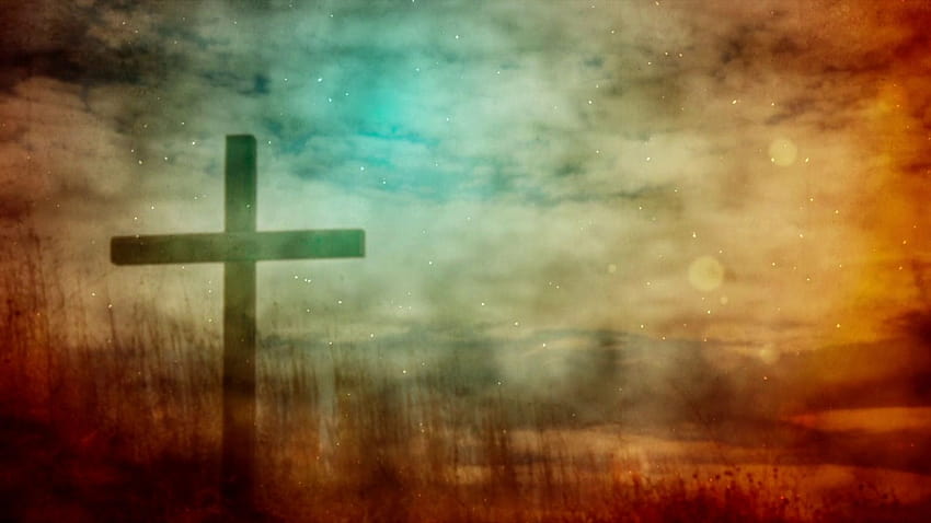 Religiöse inspirierende religiöse Osterhintergründe ·①, Osterliebe Christi am Kreuz HD-Hintergrundbild