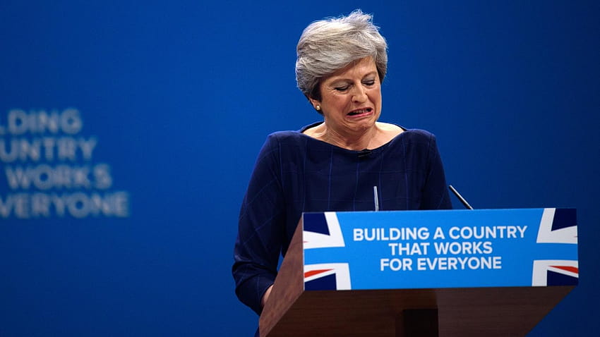 Theresa May could have delivered a speech to save Britain from HD wallpaper