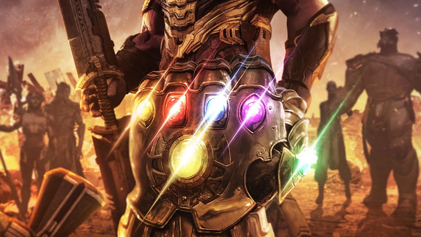 Rękawica Nieskończoności , Thanos, Avengers: Koniec gry, Kamienie Nieskończoności, Filmy Tapeta HD