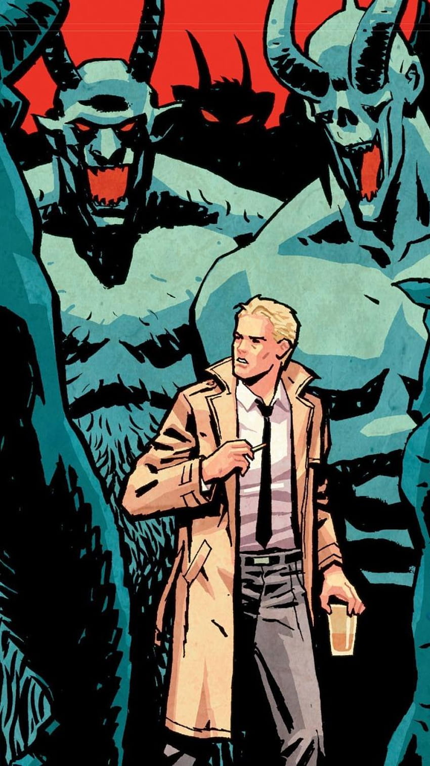 750x1334 john constantine and monsters, dc iphone HD phone wallpaper