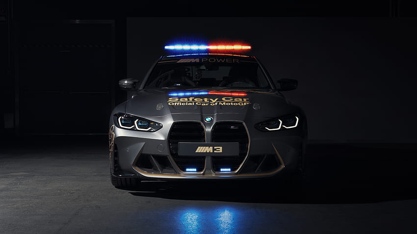 BMW M3 Competition MotoGP Safety Car 2021 2, bmw полицейска кола HD тапет