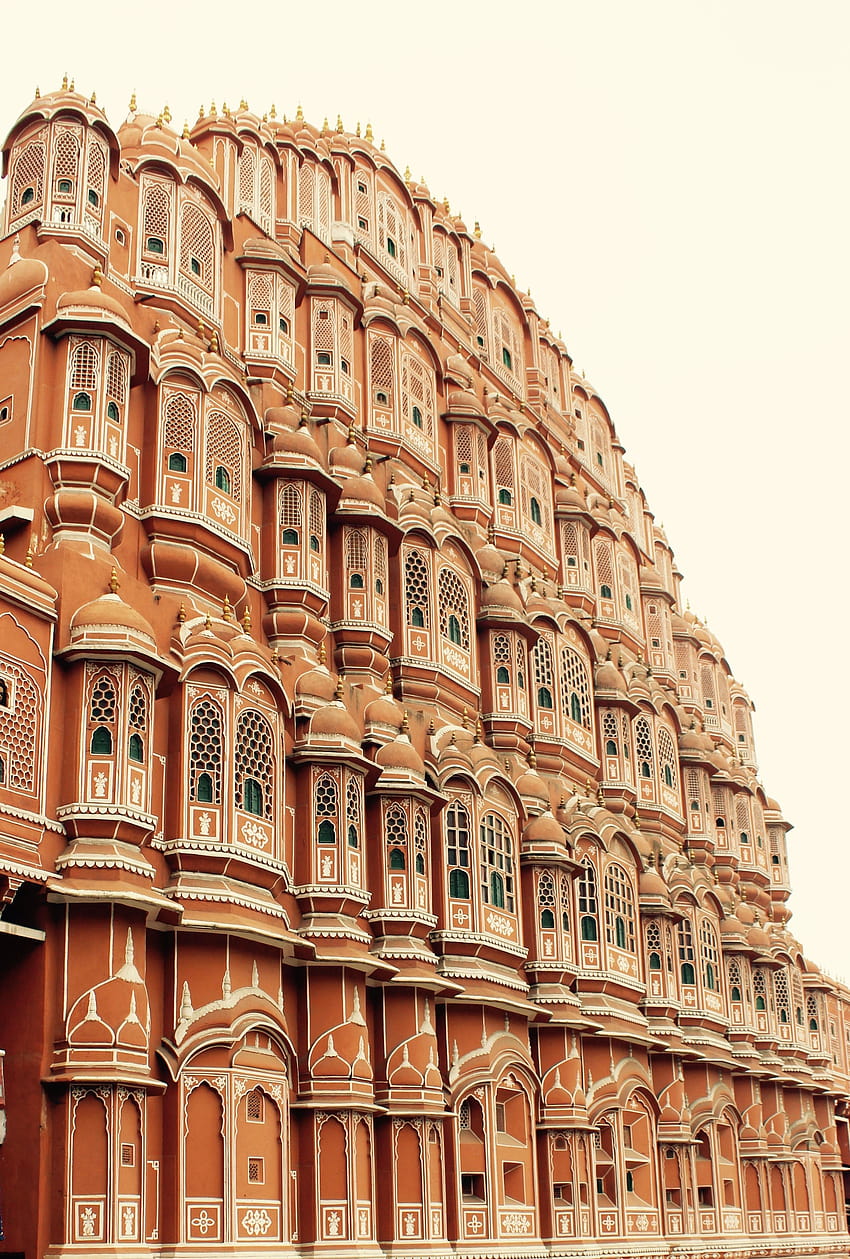 stock of hawamahal, Jaipur, pink city, rajasthan iphone HD phone wallpaper