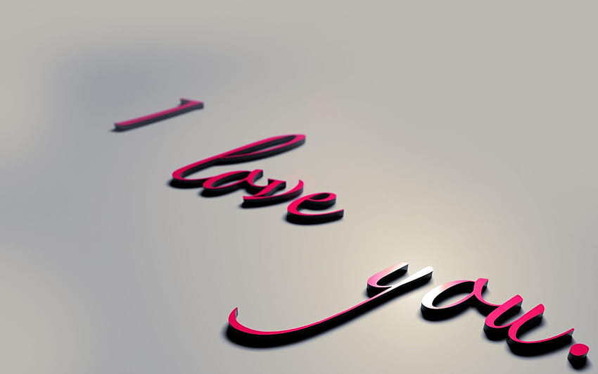 I Love You 3d Text Letters, love you s HD wallpaper