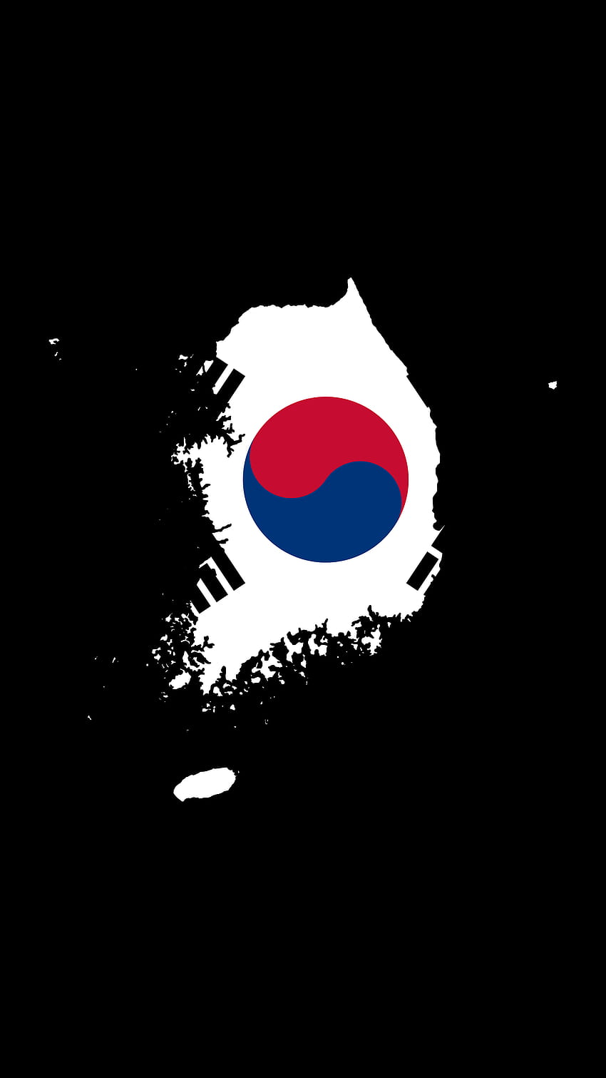 Corée du Sud, drapeau de la Corée Fond d'écran de téléphone HD