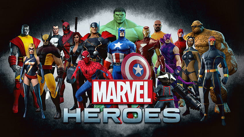 Marvel Avengers Team Super Heroes PC фонове, екип на marvel HD тапет