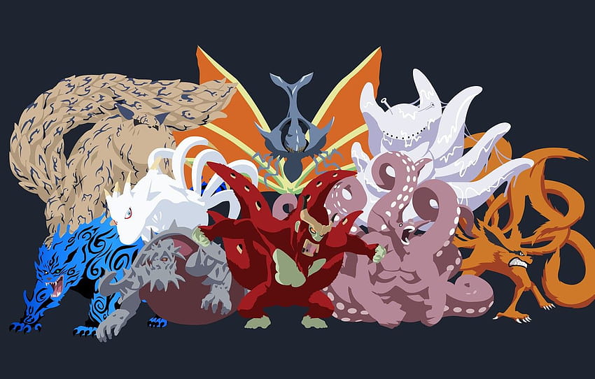 1 Tailed Beasts, ten tails anime HD wallpaper