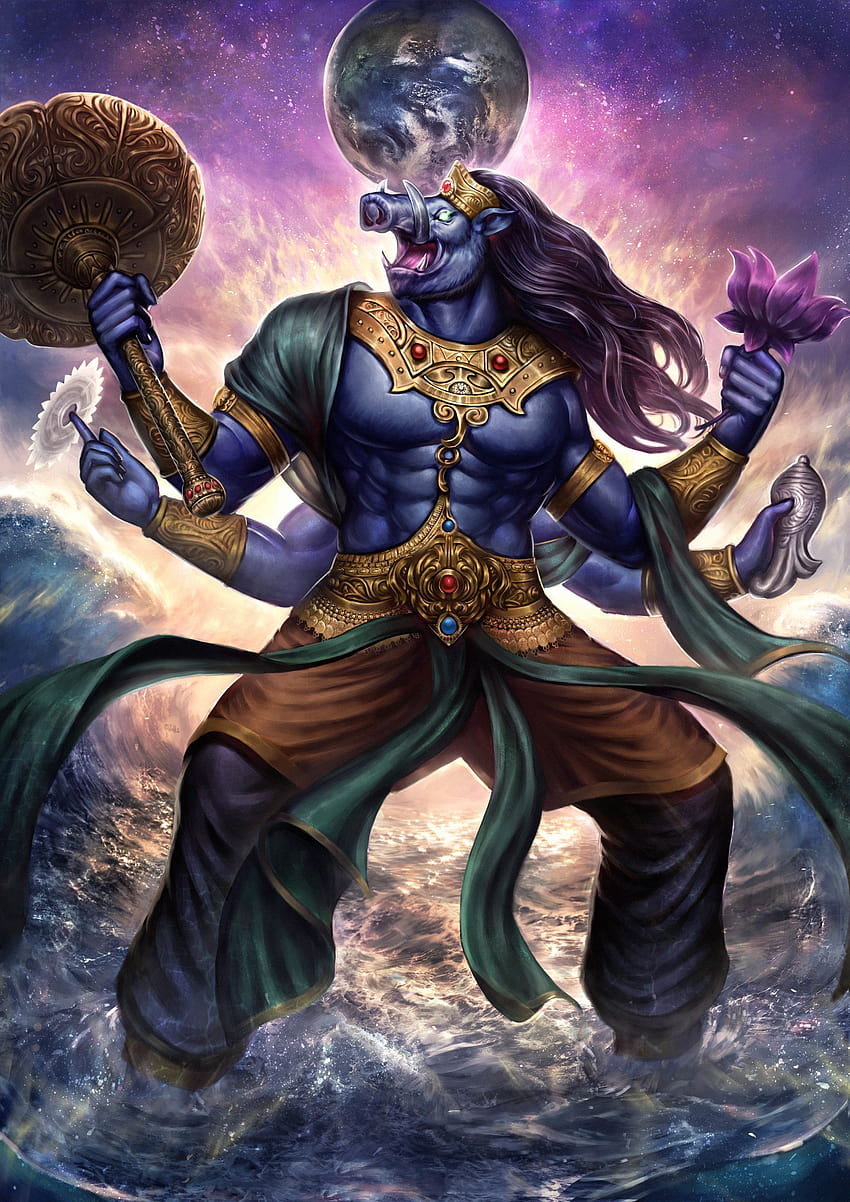 Commission work 2018, angry lord krishna HD phone wallpaper