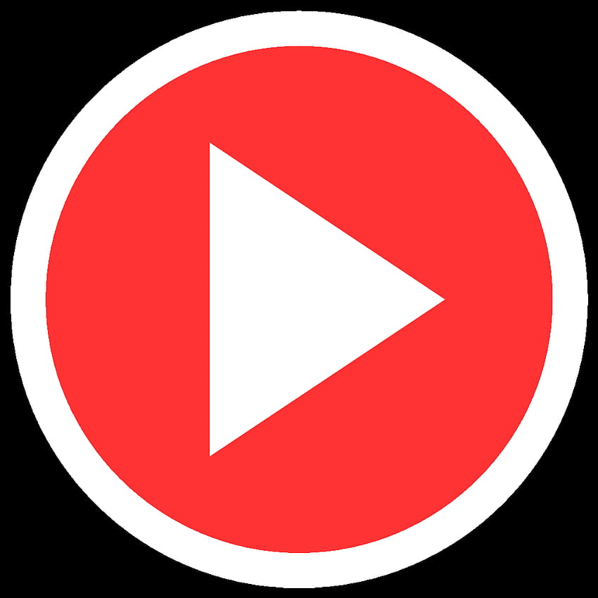 Przycisk odtwarzania PNG, YouTube i ikona przycisku odtwarzania wideo, przycisk odtwarzania YouTube Tapeta na telefon HD