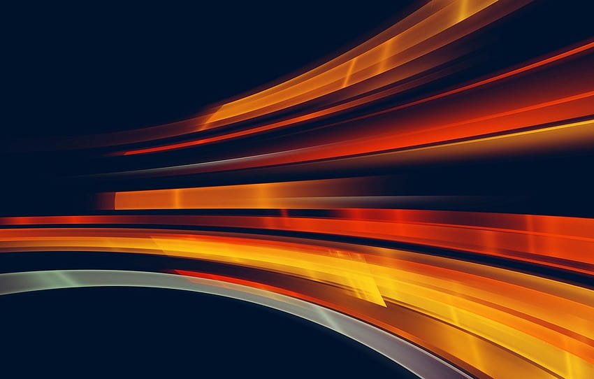 light, movement, light, orange, motion , section рендеринг HD wallpaper