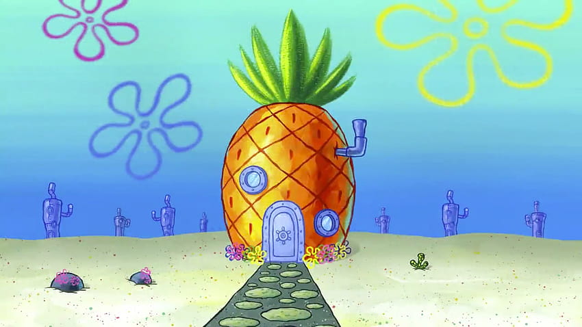 SpongeBobs Haus, SpongeBob unter Wasser HD-Hintergrundbild