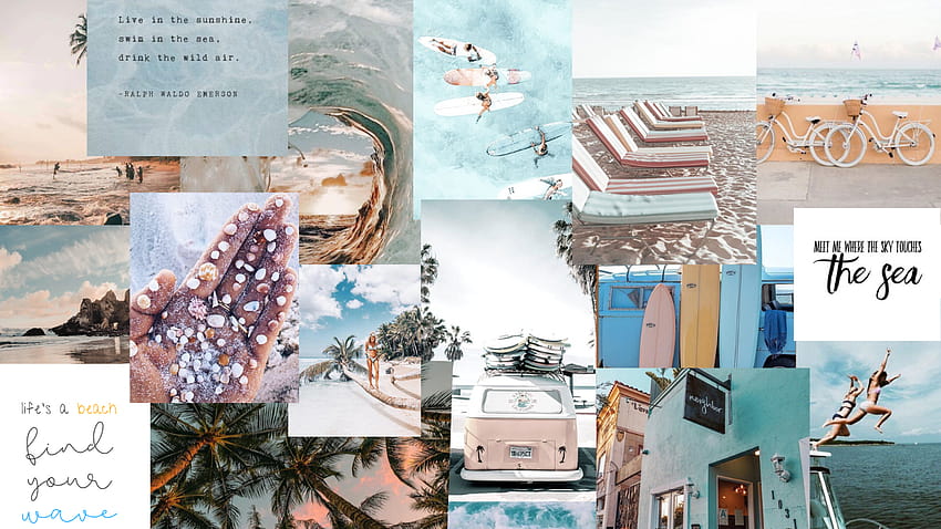 Beach /collage in 2020, beach aesthetic collage HD wallpaper | Pxfuel