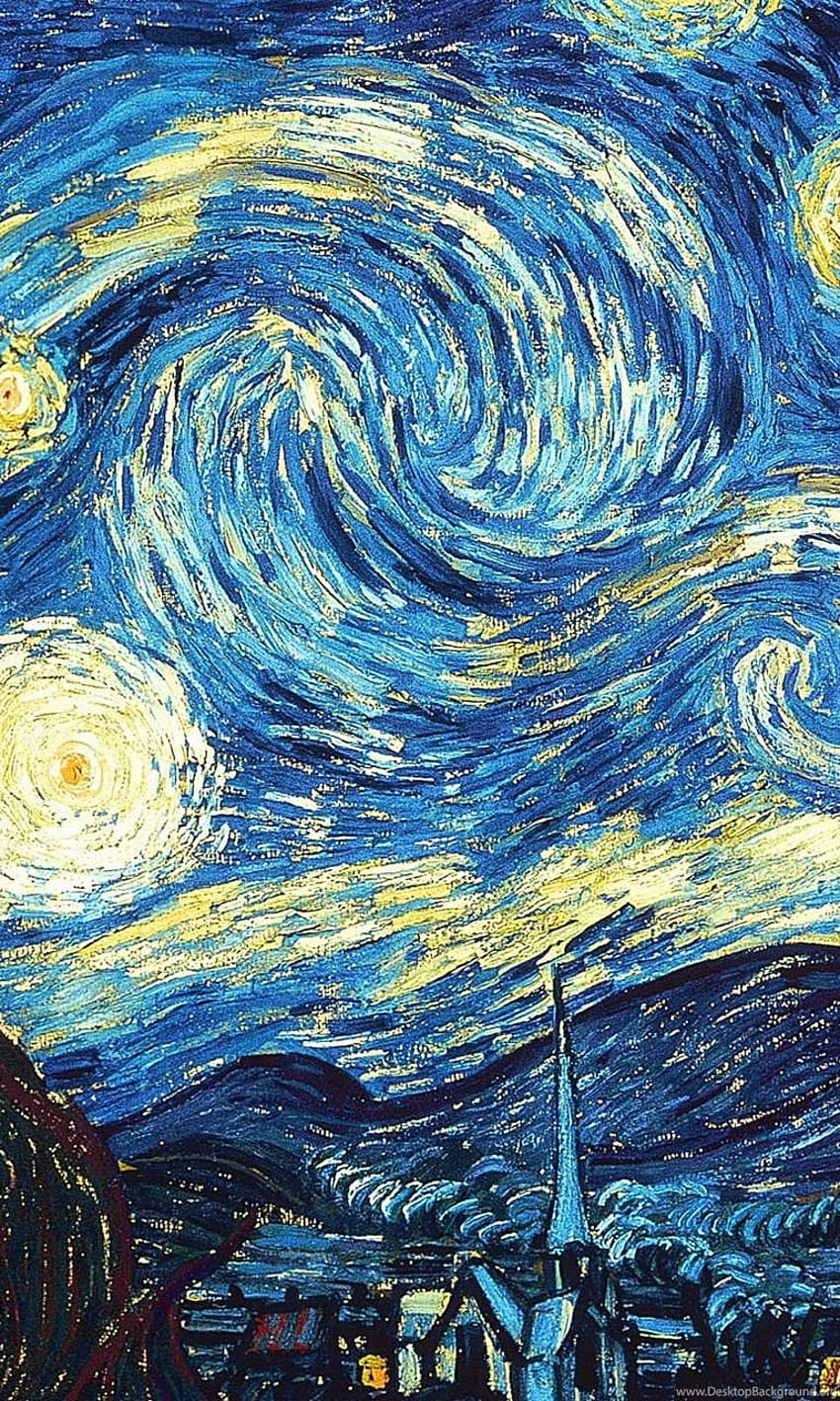 Van Gogh Starry Night แบบเต็ม 2560x1600 มือถือ van gogh วอลล์เปเปอร์โทรศัพท์ HD