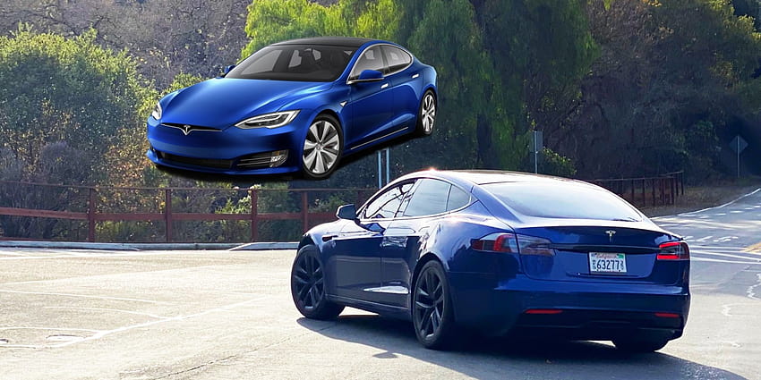 Как ще изглежда новият вариант на Tesla Model S? Видеото със шпионски дава улики HD тапет