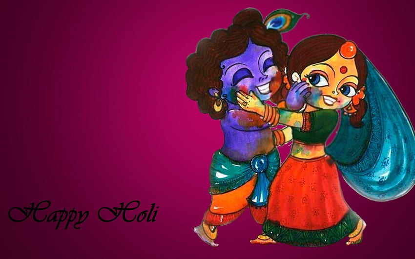 Animated Krishna, radha krishna cartoon HD wallpaper | Pxfuel