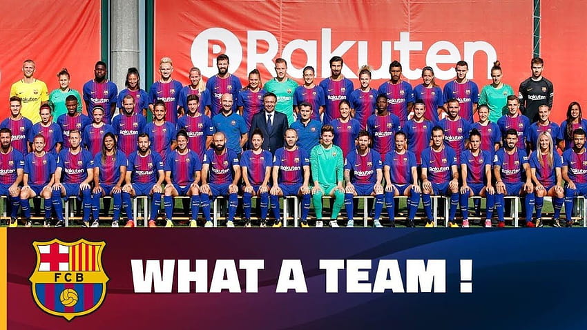 SAHNE ARKASI] Kadın takımıyla resmi FC Barcelona HD duvar kağıdı