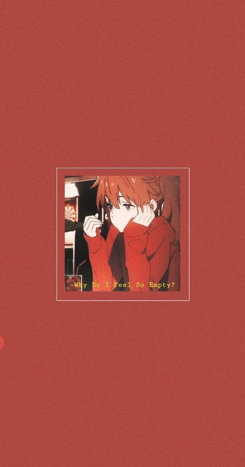 toedit anime animegirl ästhetisches rotes grunge wallpap, ästhetik anime HD-Handy-Hintergrundbild