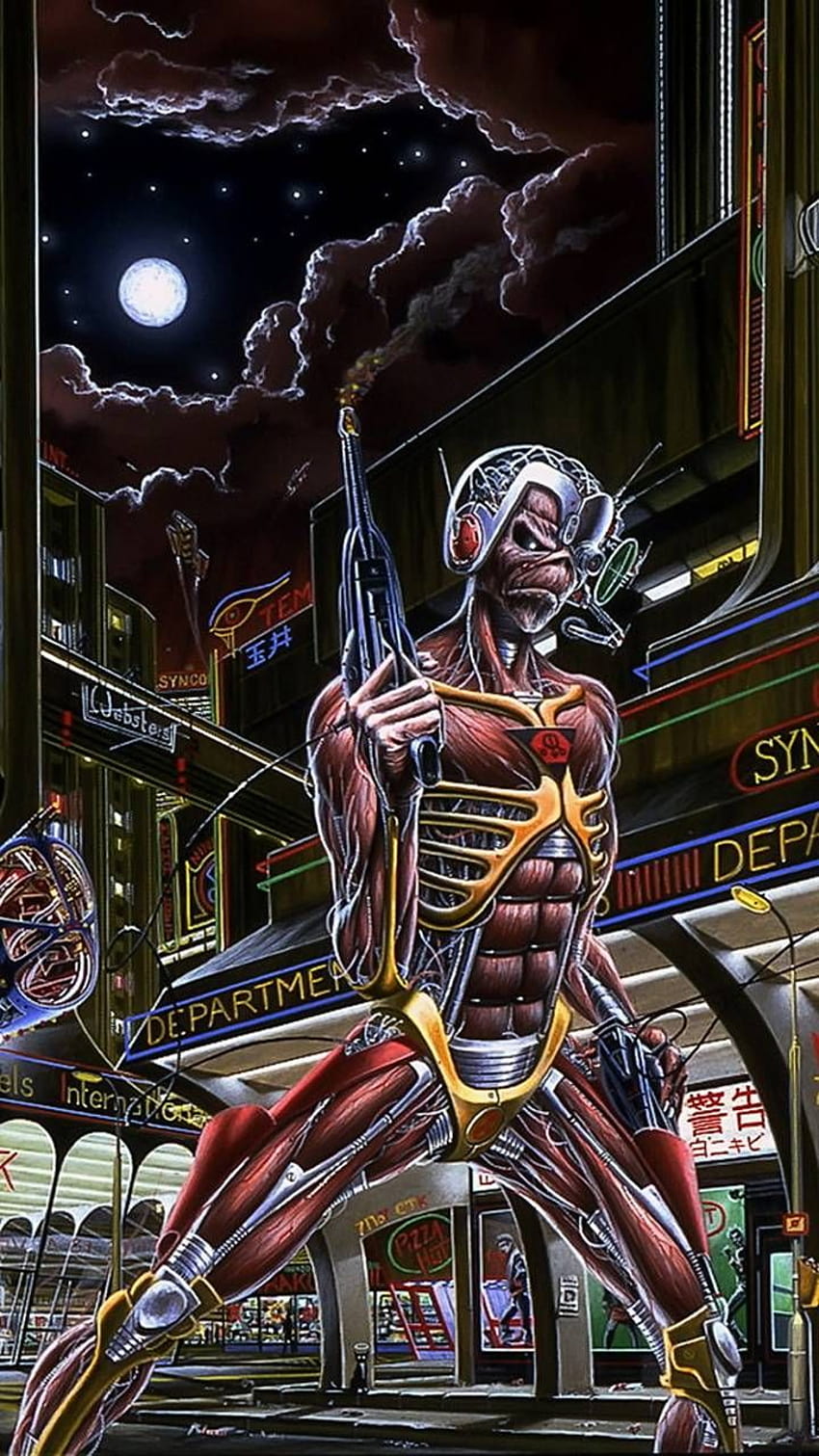 Eddie Iron Maiden by CuloBone, somewhere in time HD phone wallpaper
