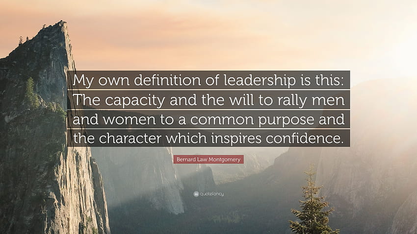 Cita de Bernard Law Montgomery: “Mi propia... cita de fantasía, liderazgo femenino fondo de pantalla