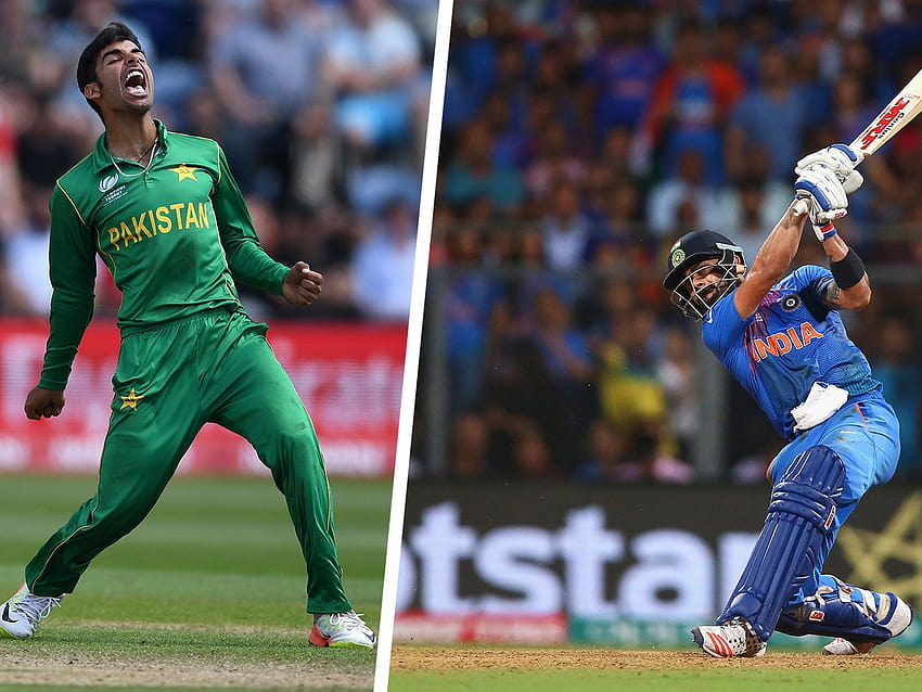 История на Световната купа на Индия срещу Пакистан: 5 запомнящи се момента от мач на Индия срещу Пакистан на Световната купа по крикет HD тапет