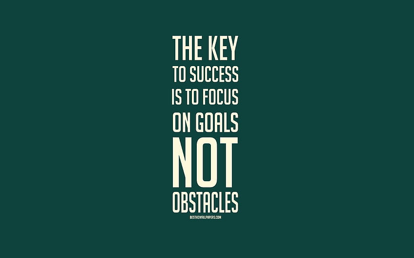 The key to success is to focus on goals not, couple goals HD wallpaper