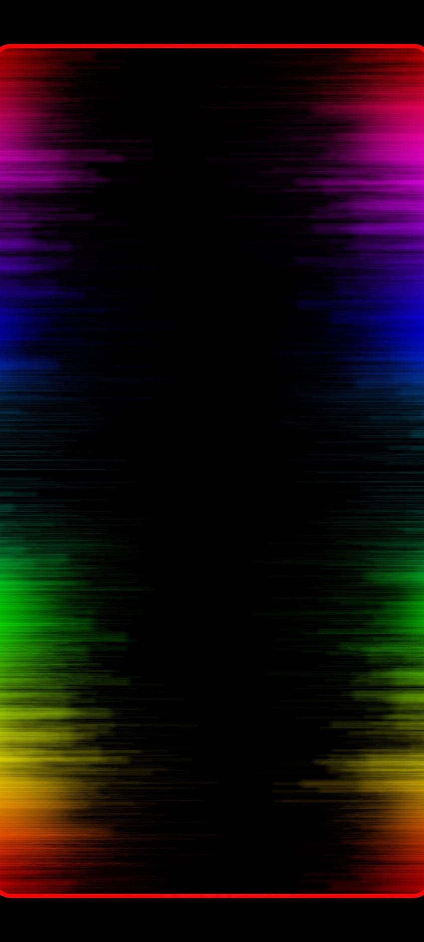 Border Edge Neon AMOLED Black, neon edge HD phone wallpaper
