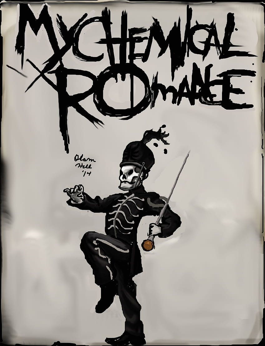 My Chemical Romance Черен парад, публикуван от Джон Кънингам, черният парад HD тапет за телефон