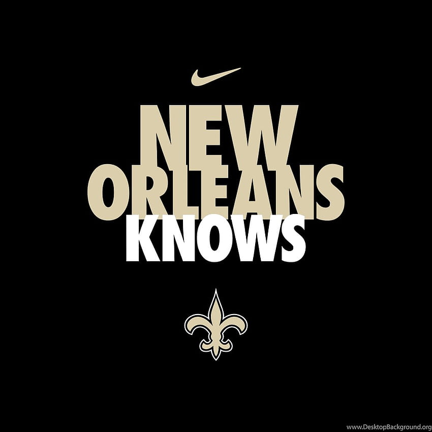 Logotipo de los santos de nueva orleans, santos de nueva orleans 2019 fondo de pantalla del teléfono