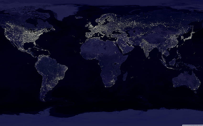 Карта на света с висока разделителна способност Най-добрата синя карта на света, много висока разделителна способност на картата на света HD тапет