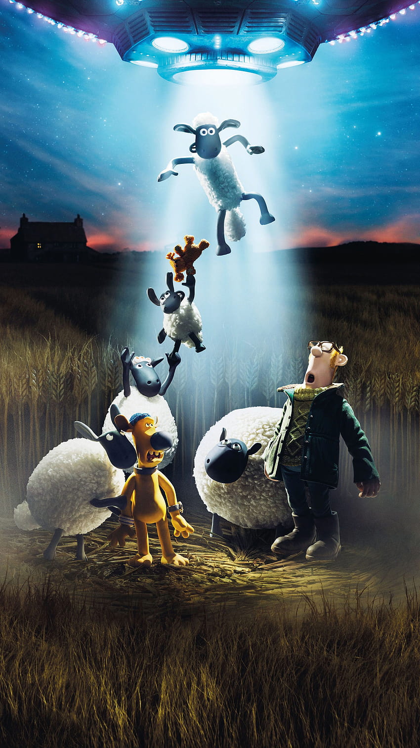 A Shaun The Sheep Movie: Farmageddon Animation Ultra Mobile, android kartun wallpaper ponsel HD