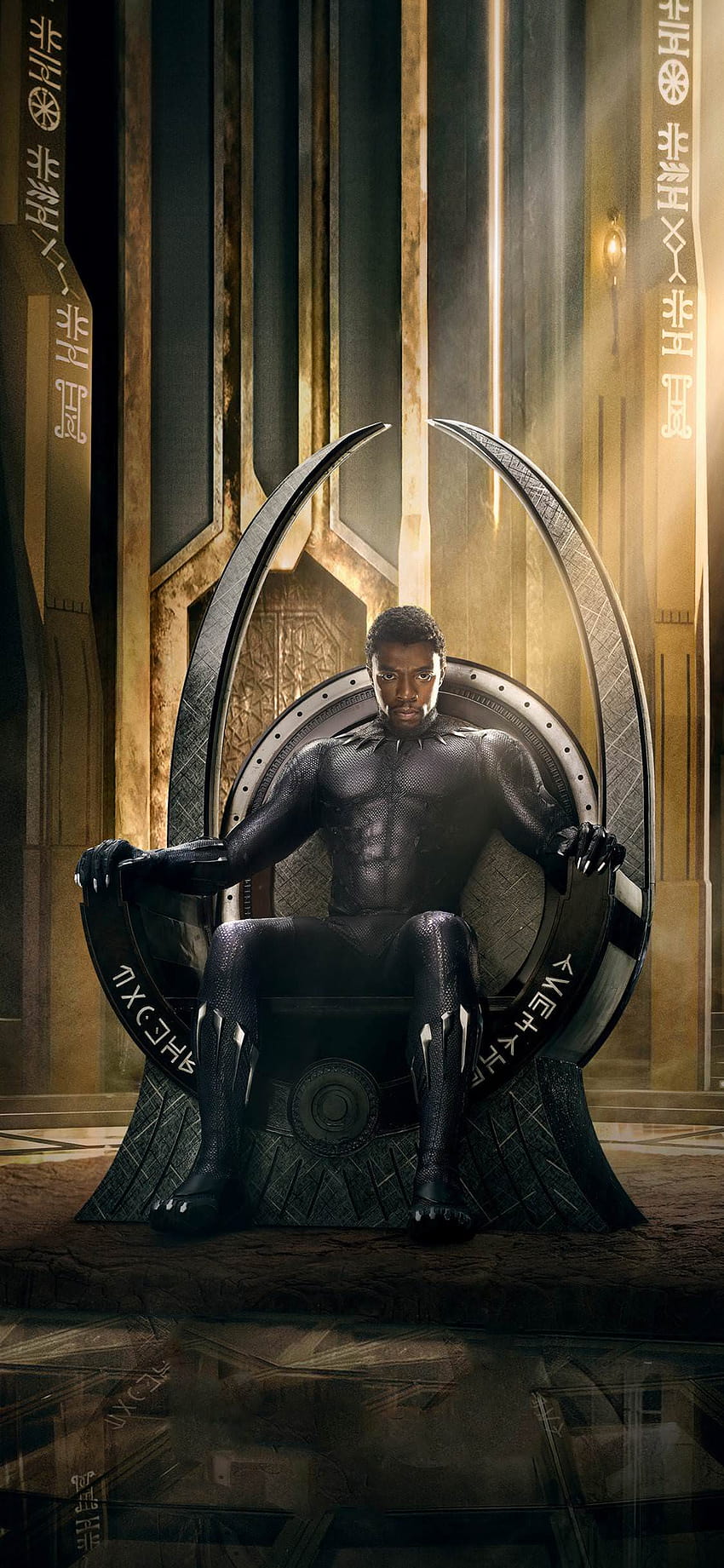 Black Panther Movie Throne, pantera negra wakanda para siempre fondo de pantalla del teléfono