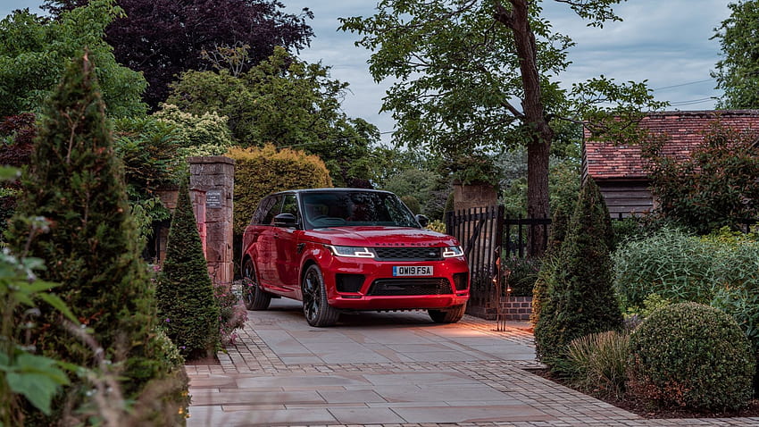 roter Range Rover, suv… Becher HD-Hintergrundbild