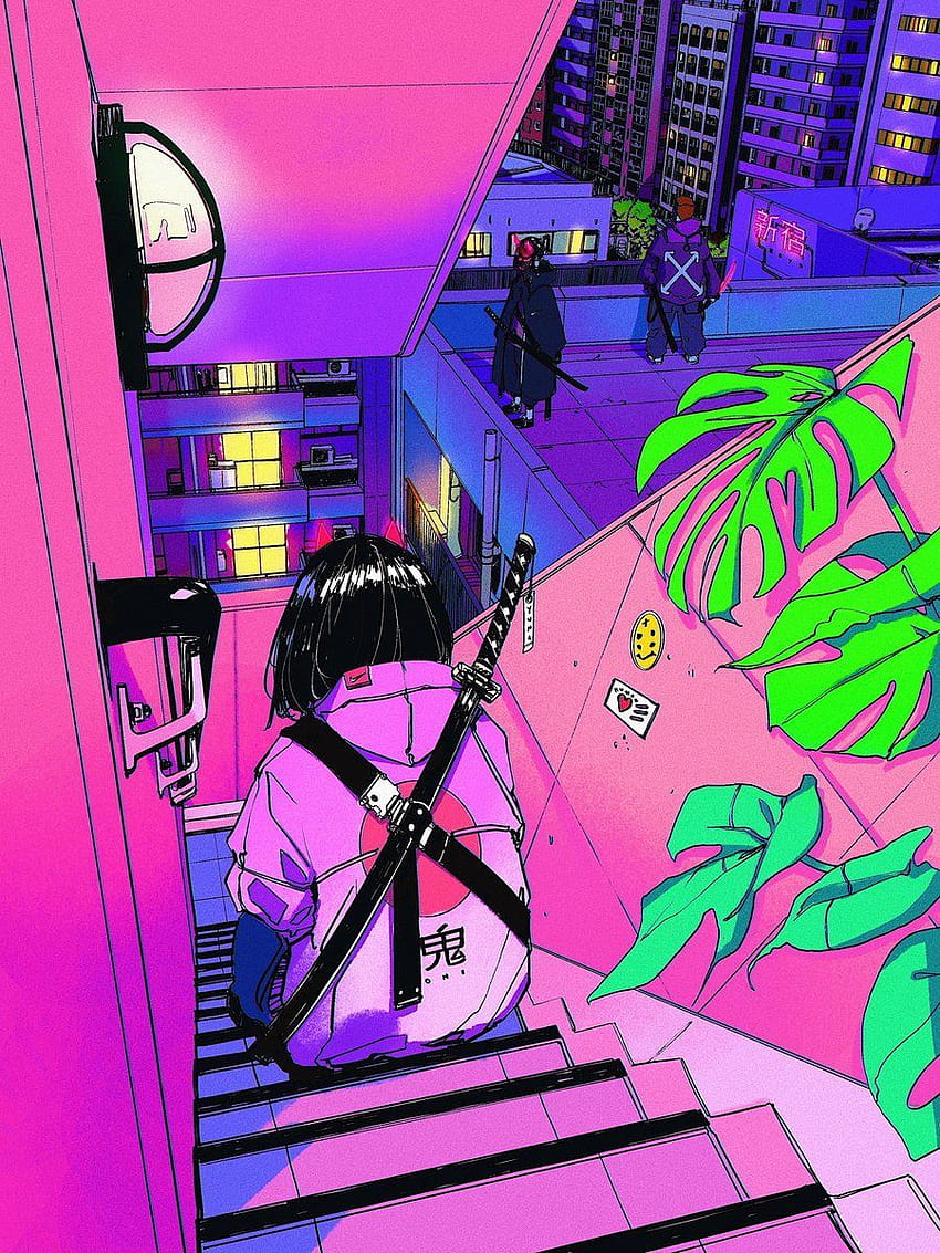 Trippy Anime, anime indie HD phone wallpaper | Pxfuel