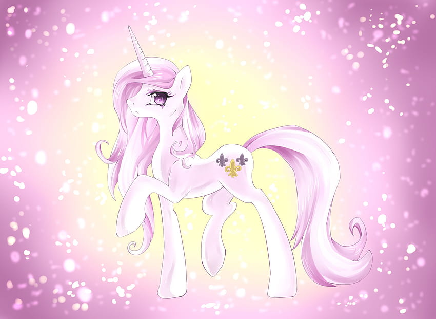 Fleur De Lis: My Little Pony oleh dreampaw, kuda poni kecilku unicorn Wallpaper HD
