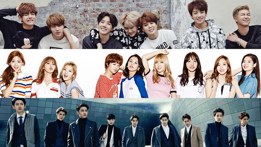 BTS, TWICE, EXO en tête de liste des 6 meilleurs K, exo et bts du magazine TIME Fond d'écran HD
